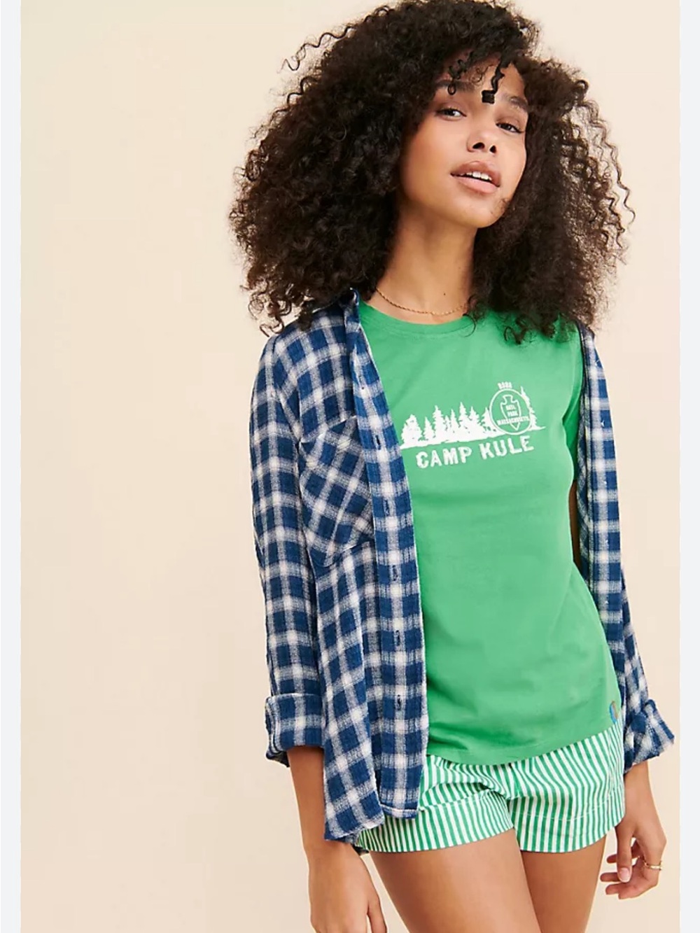 KULE Green Crewneck Graphic T‑Shirt M